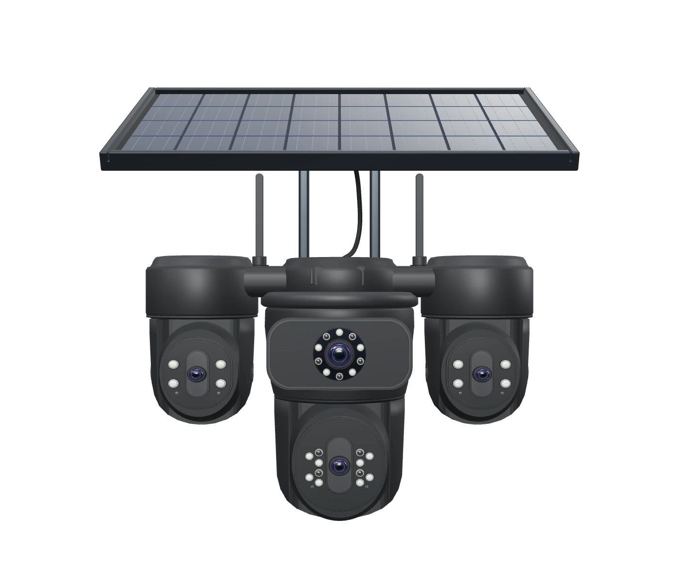 Darkfield Deterrence Camera with solar panel